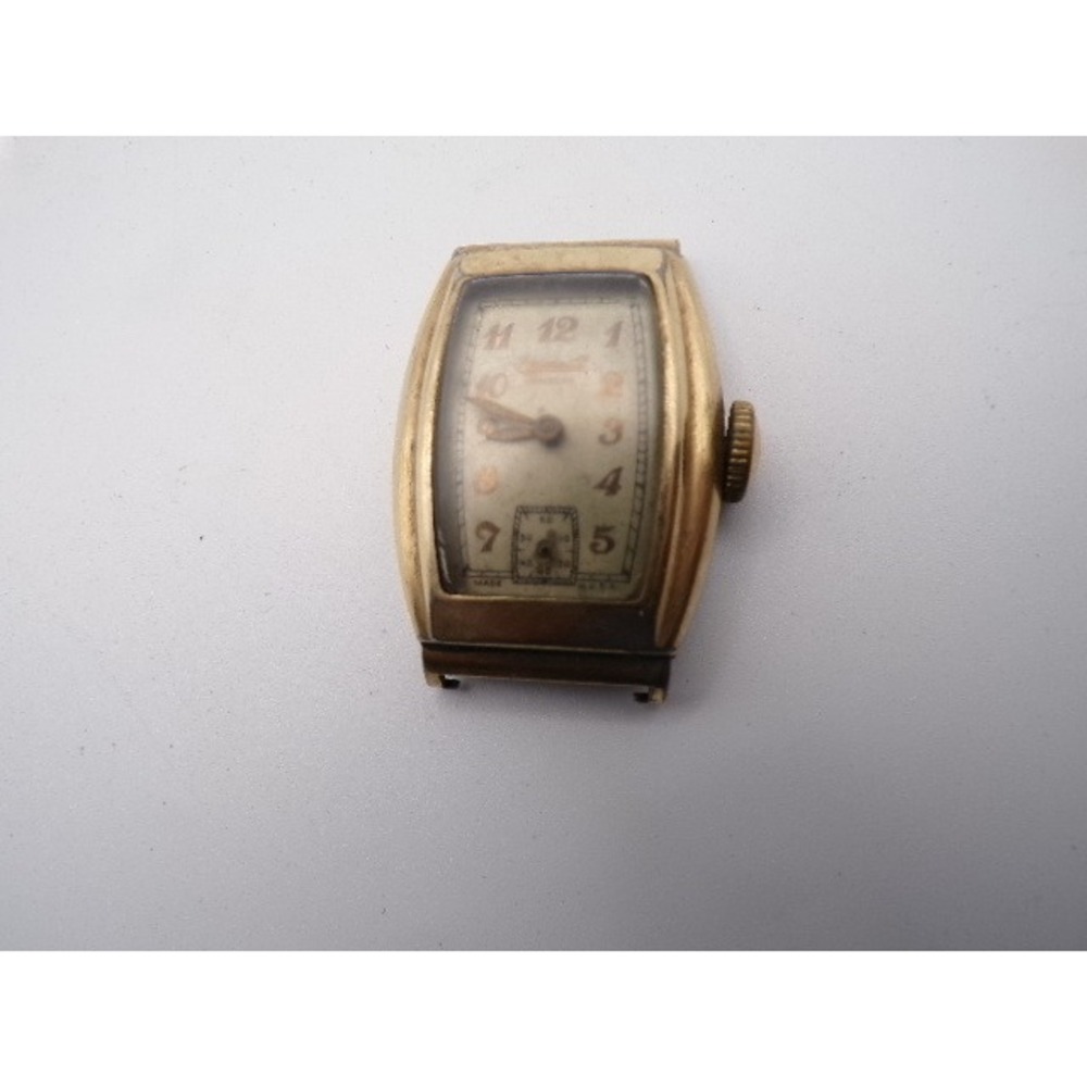 Vintage Ingersol 10k Rolled Gold Watch Case Untested‎ Parts Repair 22.33gr